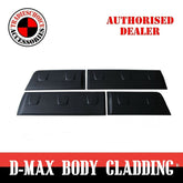 TRADIESCHOICE Side Door Body Moulding Cladding Trim for Isuzu D-Max 2011-2019 | Matte Black Finish